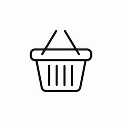 shopping basket icon sign vector