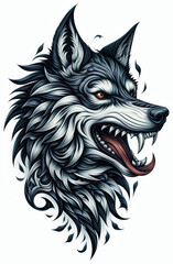 TRIBAL TATOO トライバル タトゥ 狼 wolf