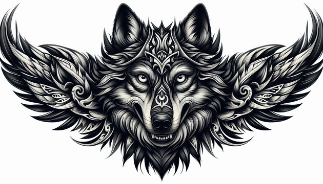 TRIBAL TATOO トライバル タトゥ 狼 wolf