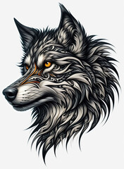 TRIBAL TATOO トライバル タトゥ 狼 wolf