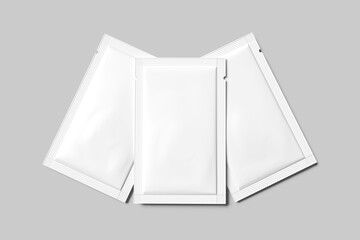 Blank sachet white