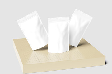 Blank pouch White