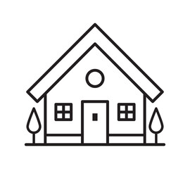 Vector Home Icon Symbol. House Icon Symbol