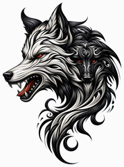 TRIBAL TATOO トライバル タトゥ 狼 wolf