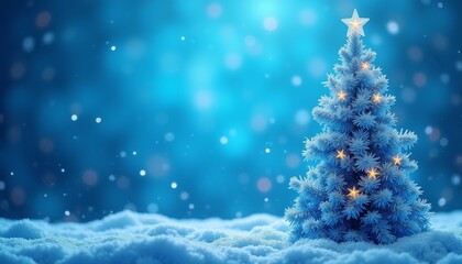 christmas background with christmas tree