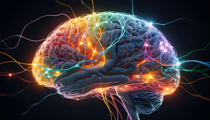An abstract representation of neural connections