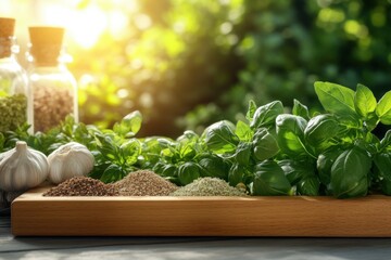 Refreshing Detox Soup Recipe with Organic Ingredients and Herbs, Top View Photography, Clean Eating, Natural Health, Healthy Lifestyle