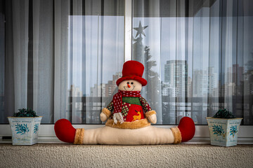 Decorative Christmas ornament at home in Brazil