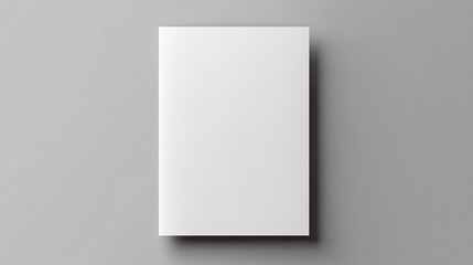 Minimalist blank canvas on gray background
