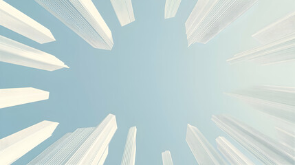 Fototapeta premium Abstract Skyscraper Background, architecture, building, buildings, city, cityscape