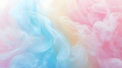 Obraz premium Abstract Pastel Swirls Background, pink, blue, yellow, white, soft