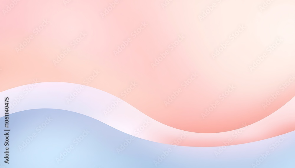 Poster a gradient of pastel colors, softly blended into one another with gentle curves, giving the impressi