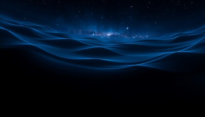 Soft circular waves radiate outward, giving a sense of motion in a vast expanse of dark space, with touches of blue, purple, and silver forming distant galaxies.