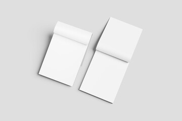 Blank a6 notebook white