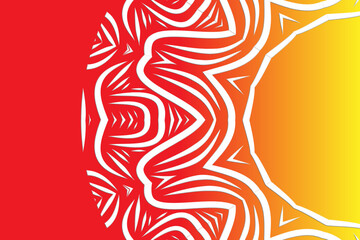 Beautiful colourful caleidoscope gradient flower art batik ethnic dayak borneo pattern background	