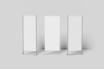 Blank banner white