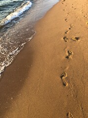 Walking on the beach