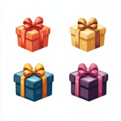 Obraz premium Gift box for holiday closeup view