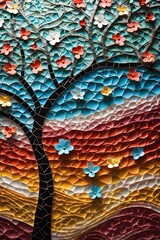 abstract background with tree