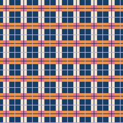 Classic tartan plaid vector seamless pattern. Colorful geometric background. Abstract madras plaid wallpaper. Scottish check weave fashion print