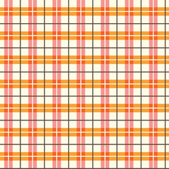 Obraz premium Classic tartan plaid vector seamless pattern. Colorful geometric background. Abstract madras plaid wallpaper. Scottish check weave fashion print