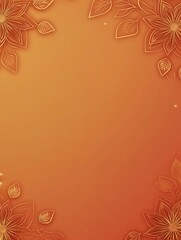 Naklejka premium Free indian flower pattern rangoli background