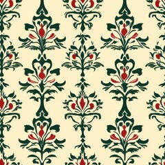 Holiday repetitive tile patterns for wrapping paper for Gift box