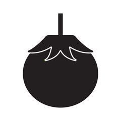 Tomato icon. Vegetable Icon on white background. vector illustration.