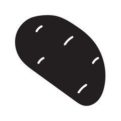 Potato icon. Vegetable Icon on white background. vector illustration.