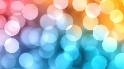 Colorful bokeh lights create a dreamy and vibrant abstract background, AI