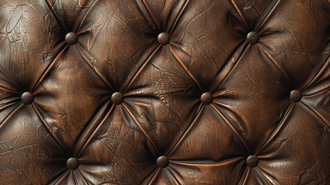 Brown leather texture for interior design and decor.