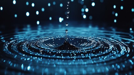Fototapeta premium Water Drop Ripples