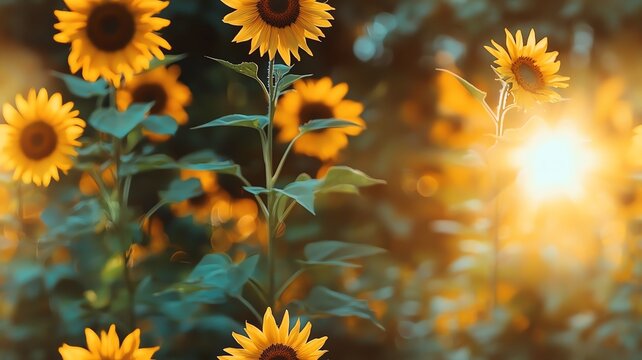 Floral background , Rosed Pastel, Sun flower, Authum 
