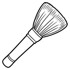 Contour Brush makeup tool vector silhouette