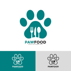 Pet food logo vector template. Suitable for business, food, shelter, and animal