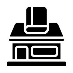 Bookstore solid icon
