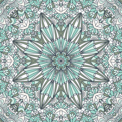 ОсновныеAbstract seamless pattern tribal background. Mandala geometric print. Vector medallion ethnic art style design in pastel colors RGB