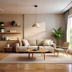 a living room with a velvet sofa
