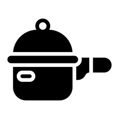 Saucepan solid icon