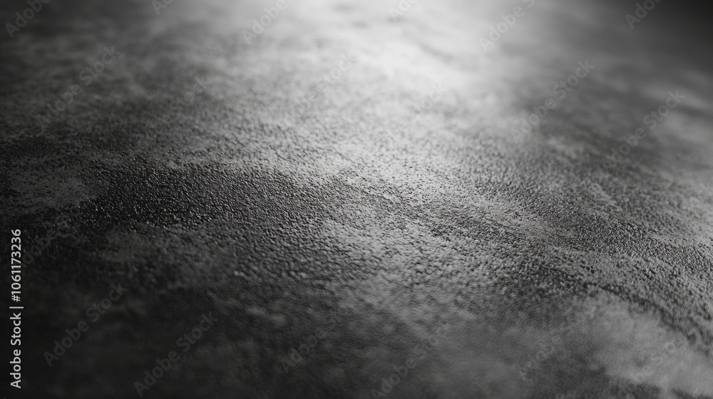 Poster close-up view of a rough textured surface illuminated by dramatic lighting, creating contrasting sha