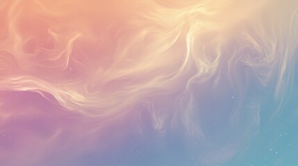 Fototapeta premium Colorful smoke creating smooth curves and lines with a gradient from orange to purple, perfect for backgrounds and ethereal designs