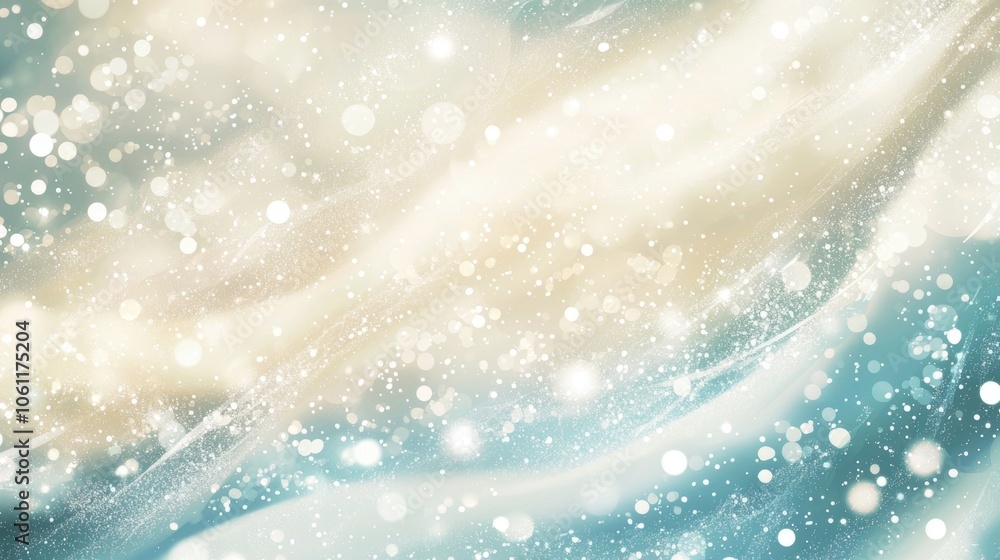 Poster abstract festive background creating a magical atmosphere with sparkling lights. soft pastel colors.