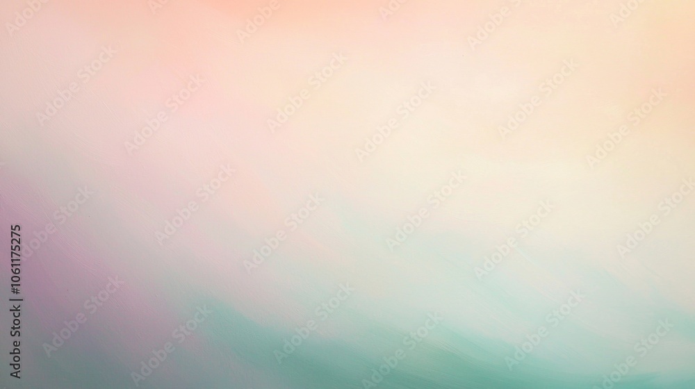 Poster soft pastel colors blend seamlessly, creating a dreamy and ethereal background gradient, perfect for