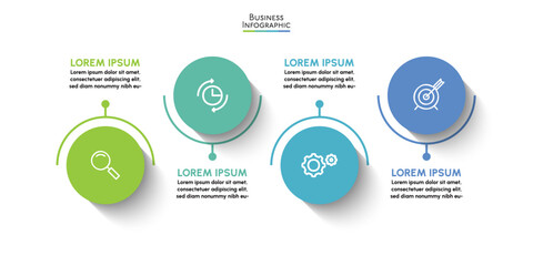 Business data visualization. timeline infographic icons designed for abstract background template milestone element modern diagram process technology digital marketing data presentation chart Vector