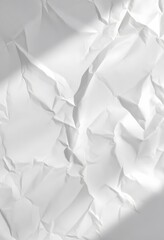 Obraz premium white crumpled background