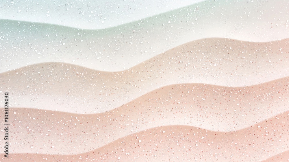 Poster soft pastel colors blend seamlessly in a wavy pattern, creating a dreamy and textured backdrop with 