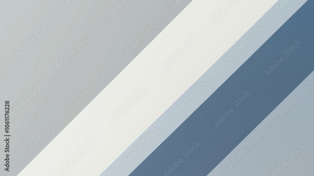 Poster diagonal stripes in shades of blue and white create a visually appealing modern and minimalist backg
