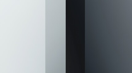 Minimalist abstract background featuring vertical stripes in black, white, and gray, creating a striking visual contrast with clean lines and a modern aesthetic