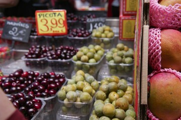 Fresh Fruits at Market Stall