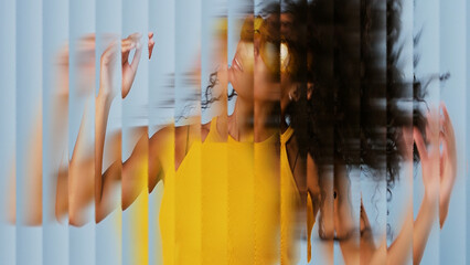 Slide Into Focus Glass Effect Transition With Media Replace
